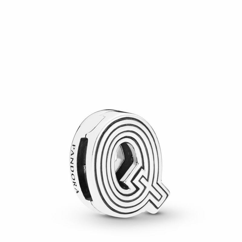Pandora Reflexions™ Letter Q Clip Charm Silver Egypt HW1065847